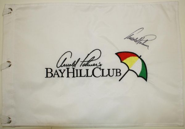 Arnold Palmer Signed Bay Hill Club Flag