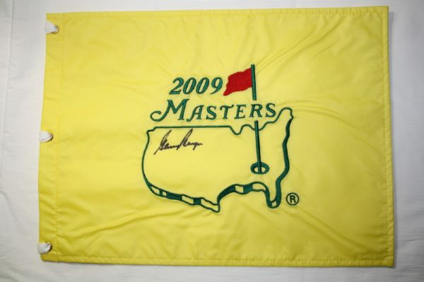 Gary Player Autographed Masters Flag