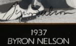 1937 Byron Nelson (D-'06)Autographed Grand Slam Ventures Gold Foil Black and White Card
