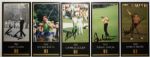 Lot of (5)Autographed Grand Slam Ventures Cards: Player, Brewer, Coody, Aaron, and O'Meara