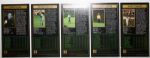 Lot of (5)Autographed Grand Slam Ventures Cards: Player, Brewer, Coody, Aaron, and O'Meara