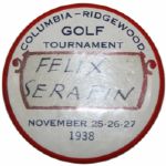 Felix Serafin Columbia-Ridgewood 1938 Contestants Badge