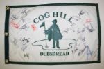 Cog Hill/ Dubsdread Pin Flag Signed by 20 Stars including Vijay Singh, Justin Rose, Steve Stricker, and more