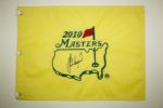 2010 Masters Embroidered Pin Flag Signed by Lee Westwood