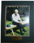 Art Wall  (D-2001)Signed 8x10 Matted with 1959 Masters Champion Nameplate