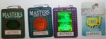 Lot of 4 Masters Badges: 1991, 1992, 1994, and 1995
