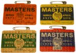 1971, 1973, 1974, and 1976 Masters Badges - Lot of Four