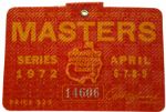 1972 Masters Badge-4th Masters Win