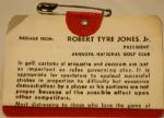 1972 Masters Badge-4th Masters Win