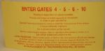 1998 Masters Parking Permit-Window Sticker Unused