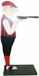  3FT Tall Wooden Golfer Stand