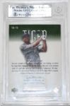 Beckett 8.5 Tiger Woods 2001 SP Authentic Jersey Card 
