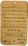 Lot of Two 1950 Women's U.S. Amateur Championship Tickets - Bobby Jones Sponsor