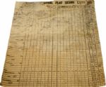 Lot of Two Scorecards - The Postmasters Invitational -Bobby Jones and Friends Held at Augusta National