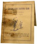 Peachtree Golf Letter, Scorecard, and Capital Country Club Scorecard