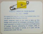 1987 Larry Mize Autographed Masters Badge