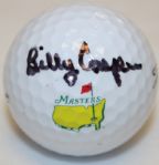 Billy Casper Autographed Masters Logo Golf Ball