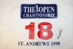Arnold Palmer Autographed 1995 British Open Flag