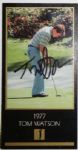 Tom Watson Signed 1993 Grand Slam Ventures Golf Card