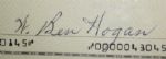 Ben Hogan Signed 1993 Check to Neiman Marcus Company