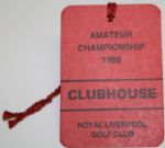 1995 Amateur Championship Royal Liverpool Clubhouse Badge - #1138
