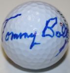 Tommy Bolt Autographed Golf Ball - Deceased US OPEN Champ