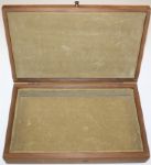 Vintage 'The Golfers' Wooden Case with Glass Top