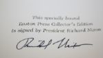 Richard Nixon Hand Signed 'The Memoirs of Richard Nixon' Limited Edition
