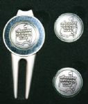 Augusta National Golf Club Members Divot Tool with Two Extra ANGC Metal Ballmarkers