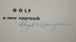 Lloyd Mangrum Autographed book 'Golf: A New Aproach' by Lloyd Mangrum