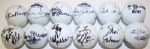 Lot of Twelve: Autographed Golf Balls - Chris Johnson, Louise Suggs, Fran Trimble, etc