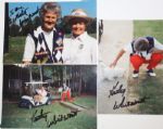 Lot of Eight: Three 3x5 Autographed Kathy Whitworth Photos, Mickey Wright Signed Golf Book, etc.
