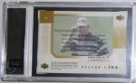 2001 Upper Deck Players Ink GOLD Justin Leonard Unnumbered Autographed Golf Card - GAI Graded 8