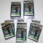 Lot of 21 2001 Upper Deck Tiger Woods GAI Rated Golf Cards - Group 18
