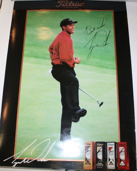 Tiger Woods Autographed Poster