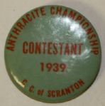 Lot of Three 1939 Anthracite Golf Championship Contestant Pins - Scranton C.C. 