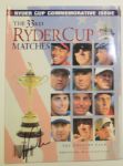 1999 Ryder Cup Team Signed Program and Flag (No Payne)