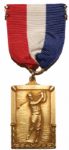 Felix Serafins 1948 Anthracite Open Champions Golf Medal with Original Presentation Box