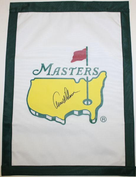 Arnold Palmer Signed Masters Undated Garden Flag