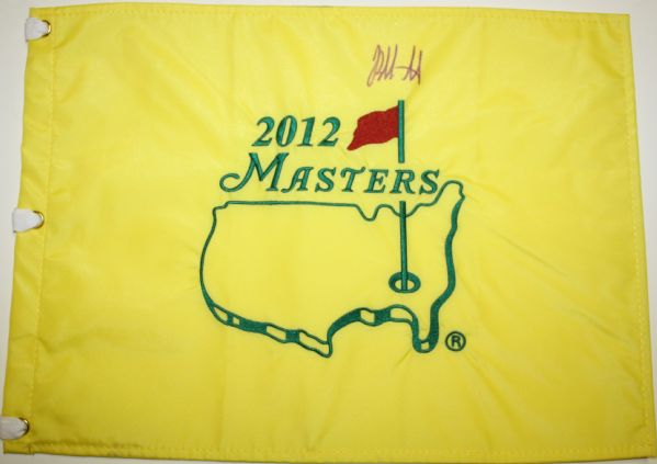 Bubba Watson Signed 2012 Masters Flag