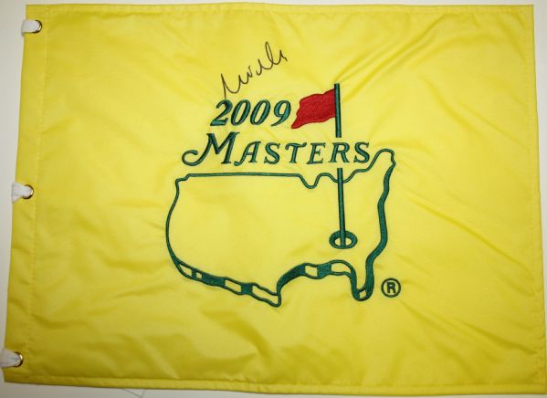 Mike Weir Signed Masters Flag