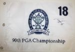 Padraig Harrington Signed White Embroidered PGA Flag
