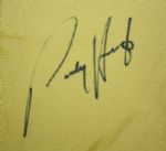 Padraig Harrington Signed Yellow Silk Screen PGA Flag