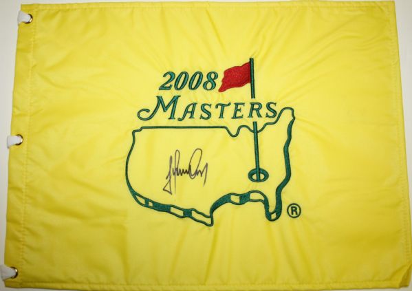 Trevor Immelman Signed 2008 Masters Flag