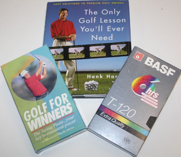 Lot of Books and Tapes - Highlighted by Hank Haney 3 Instructions