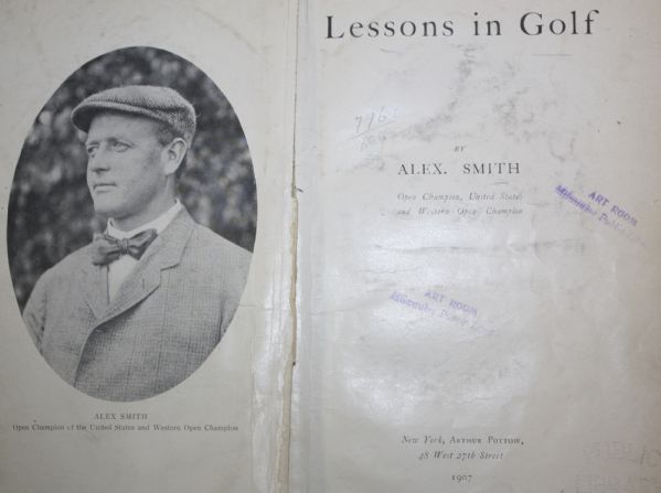 Lot of Golf Books - Highlighted by Lessons in Golf by Alex Smith