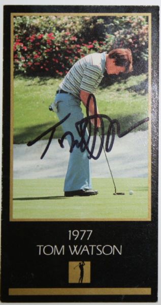 Tom Watson Signed 1993 Grand Slam Ventures Golf Cards