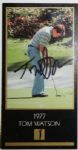 Tom Watson Signed 1993 Grand Slam Ventures Golf Cards