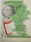 16 Page Foldout Pamphlet 1953 USGA Open-Hole by Hole Pictorial of Oakmont - Hogan Wins!
