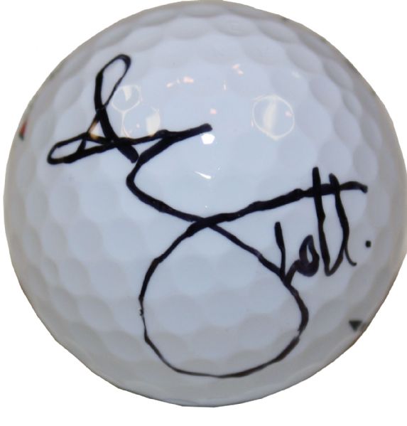 Adam Scott Autographed Masters Logo Golf Ball JSA COA